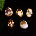 Natural Flower Agate Worry Pocket Stone Polished Irregular Shaped Healing Crystal Palm Stone