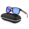 Environmental Timber Products Wholesale Square Custom Logo Unisex Wooden Bamboo Sunglasses 2025