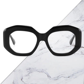 Thick Oval Prescription Glasses Handmade Acetate Men's Custom Eyeglasses Optical Spectacle Frames Factory Direct SENTA GL6644 PC
