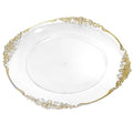 Bulk Luxury Custom Wholesale Plastic Silver Gold Plate Charger Plates for Dining Wedding Dinner Plates
