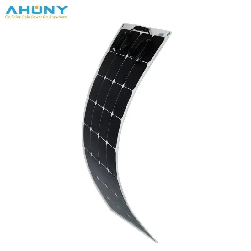 Ahonypower eGo S160w 160W 24.4% Efficient Customized Semi Flexible SunPower Maxeon Gen III Solar Panel for Camping RV Home Boat