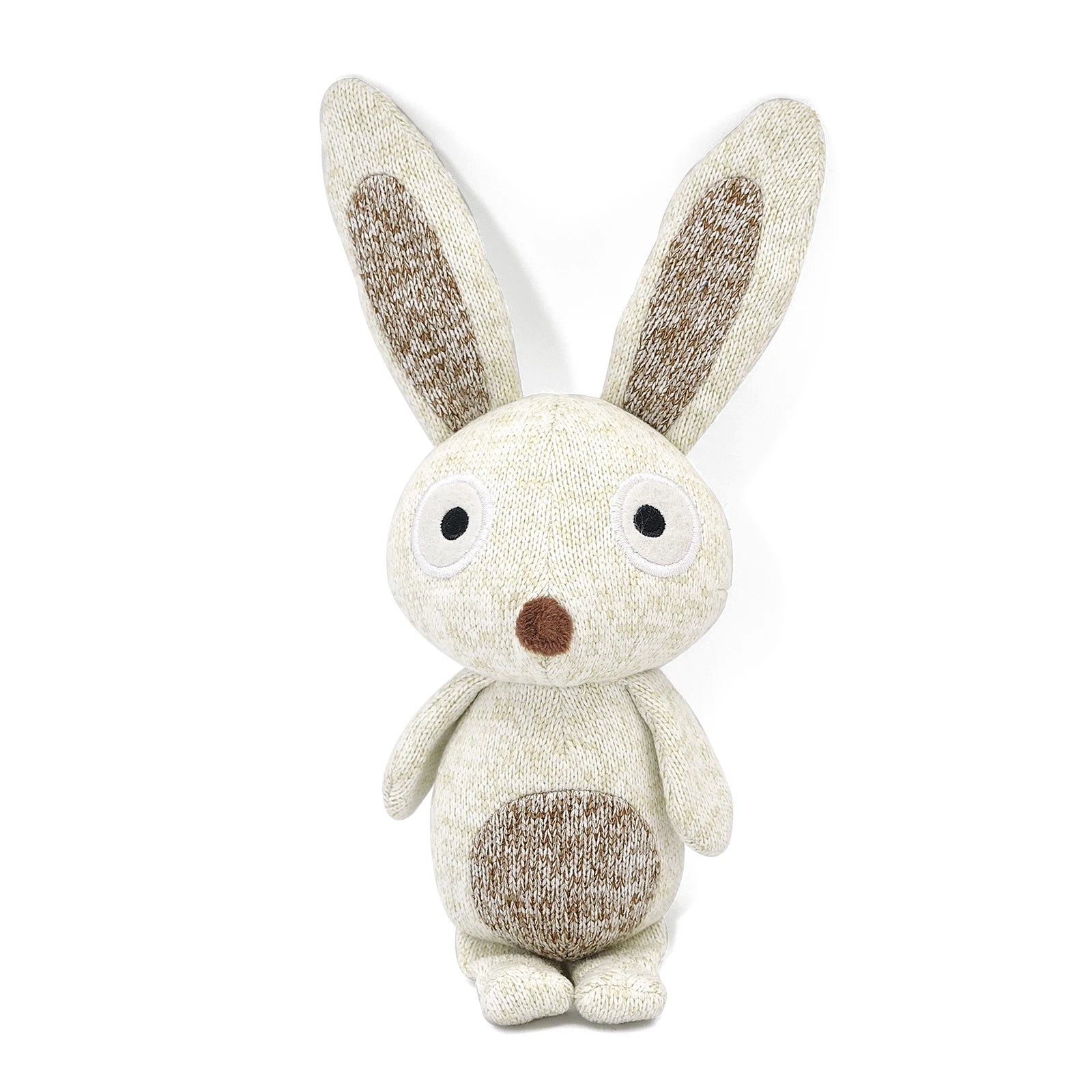 Wholesale Bulk Animals Shape Designer Knitted Bunny Toy Squeaky Soft Stuffed Dog Chew Toy