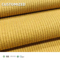 58% Cotton 39% Modal 3% Spandex 2*2 Rib Knit Fabric for Apparel