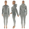 Womens Winter Clothing 2026 Casual Sportswear Ladies 2 Piece Women Sweatpants and Hoodie Joggers Pants Two Piece Pants Set