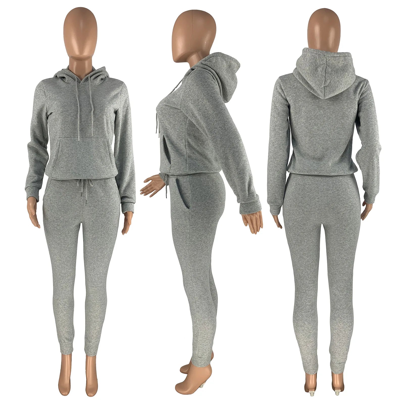 Womens Winter Clothing 2026 Casual Sportswear Ladies 2 Piece Women Sweatpants and Hoodie Joggers Pants Two Piece Pants Set