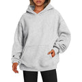 Women Oversized Hoodies Fleece Sweatshirts Long Sleeve Sweaters Pullover Fall Clothes With Pocket
