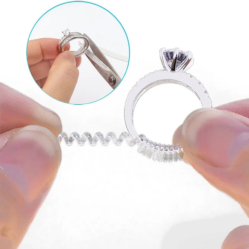 Durable Using Variousspiral Invisible Ring Size Adjuster