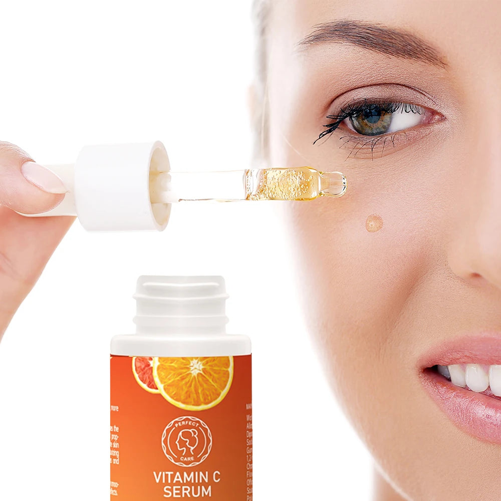 OEM Face Care Organic Whitening Skin Care Pure Face Vitamin C Hyaluronic Acid Nicotinamide Skin Brightening Whitening Serum