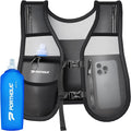 Lightweight Breathable Hydration Vest for Hiking and Running Polyester Reflective Adjustable Portable Water Bottle Holder