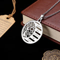 Duoying OEM Tree of Life Stainless Steel Family Custom Name Engraving Necklace