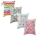 30*40cm Bread Bento Bag Sandwich Warm Lunch Bag Reusable Washable Double Pockets Nappy Bag Print  Zipper Polyester Wetbag