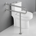SUS304 Stainless Steel Metal Handrail for Bathroom Grab Rails Wall Floor Disabled Handicap Safety Grab Bar for Seniors Hospitals