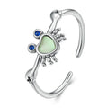 New Arrival 925 Sterling Silver Simple Vintage Design Heart Rings CZ Engagement Gemstone Rings for Wedding Women and Men