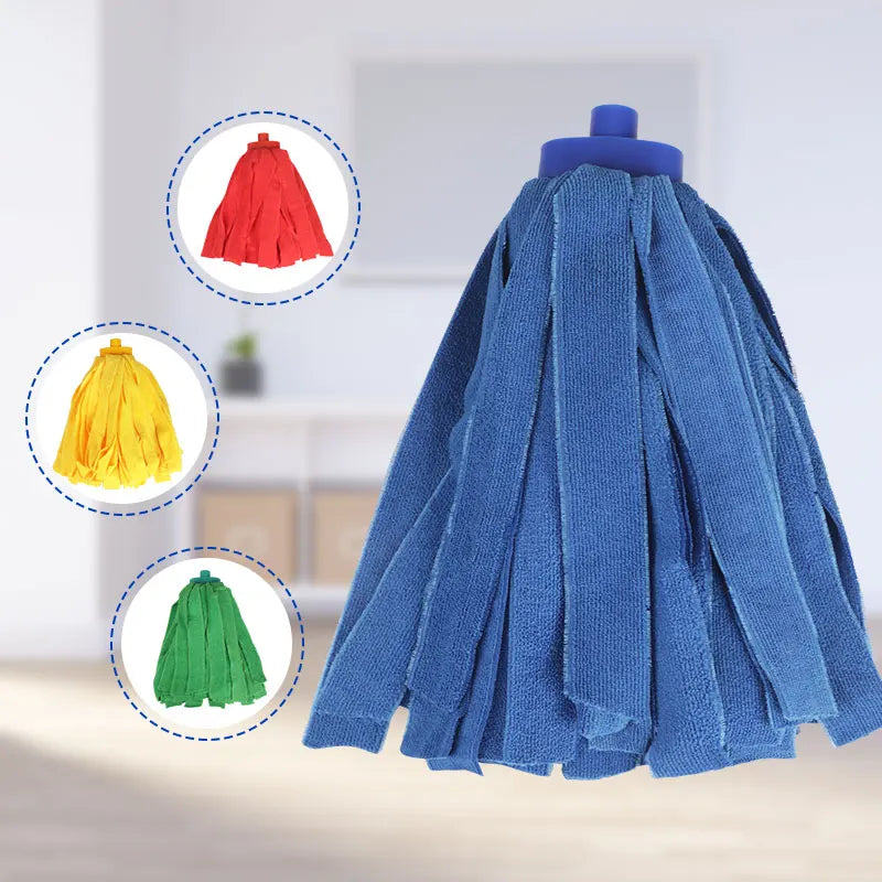 MSJ Wholesale Bulk Microfiber Wet Mop Heads OEM Customized Mop Head Replacement for Industrial Janitorial Cleaning Tools