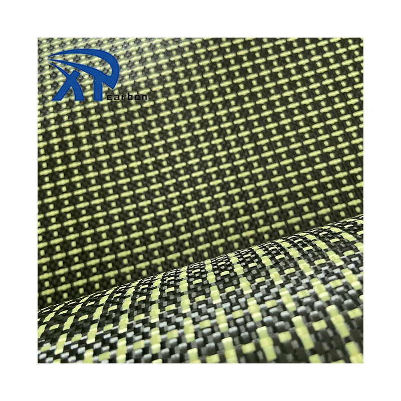 China Supplier Custom Size Carbon Aramid Composite Material Fabric  Hybrid