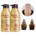 LUXLISS Wholesale Sulfate Free Brightening Hair Care Organic Argan Oil Marula Hair Shampoo and Conditioner Private Label