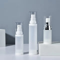 Cosmetic Packaging 20ml 30ml 50ml Frosted Plastic Desktop Airless Pump Bottle 30 ml PP Emulsion Bottle Spray Fine Mist Bottle
