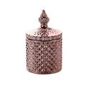 ZHUODI Modern Crystal Glass Storage Jar for DIY Candle Making and New Home Christmas Holiday Decoration