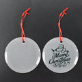 Hanging Decoration Christmas Ornaments Sublimation Blank Crystal Glass Pendant Christmas Ornaments