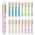 Fast Delivery Glitter Eyelash Shampoo Brushes Low MOQ Nylon Lash Wash Cleaning Tools for Eyelash Extensions