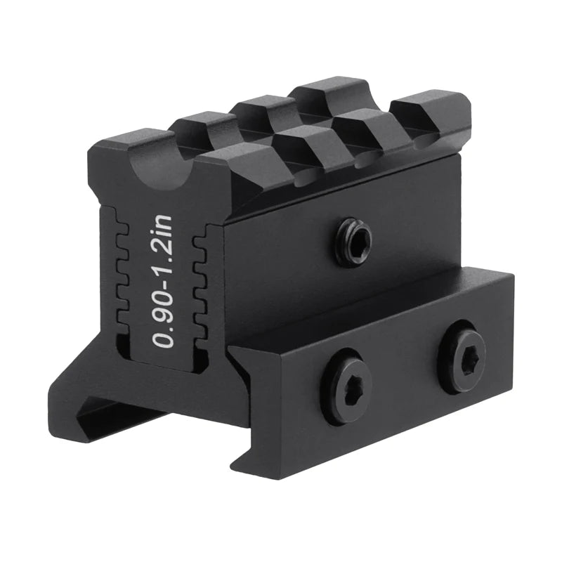 FOCUHUNTER Tactical Accessories Height Adjustable Riser Mounts Hunting Sight Base Mount 20mm 3 Slots Red Dot Scope Adapter