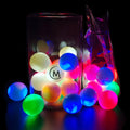 Wholesale Custom Colorful LED Golf Balls in the Dark with High Bounce Two Piece MLG Brand