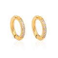 Chris April in Stock 316L Stainless Steel Cz Bezel Setting Non-piercing Zirconia Ear Cuff for Women