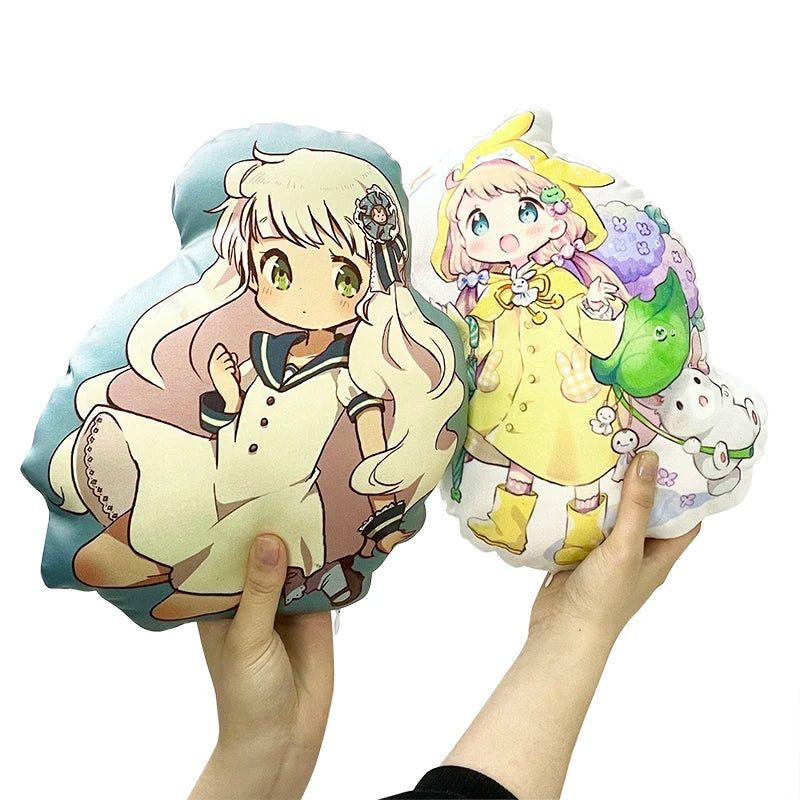 Custom Leaves Marine Plant Pattern Eco-Friendly Velvet Irregular Shaped Anime Printed Luxury Pillow Case