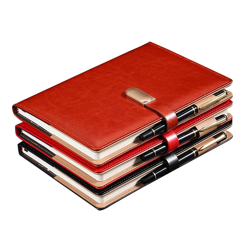 Lebei Custom A5 Notebook with Printed Logo Promotional Pu Leather Monthly Planner Journal for School for Daily Use Organization