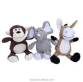 Popular Cute Style Nylon and Corduroy Dog Squeaky Plush Doll Toy for Pet Chew Entertainment