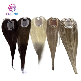 Suitable for All Occasions Europe Cheap Bulk Silk Base Wigs Topper Natural Mono Human Hair Toupee for Women