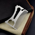 Custom Personalized Design  Outdoor Travel Folding Portable Comb Stainless Steel Anti-static  Hair Comb
