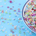 Middle Hollow Five-Pointed Star Glitter Nail Art Decoration Sequins PVC 2D Nail Stickers for Girls