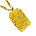 Plated Placer Dragon Pendant Faux Necklace Live Tiktok Supply Wholesale Copper  Electroplating Vacuum Gold