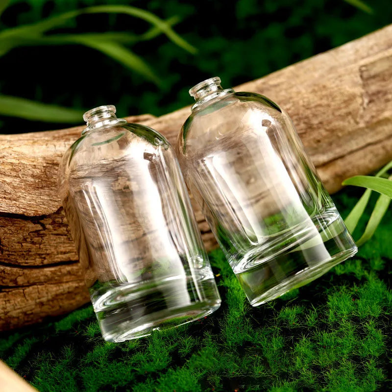 Perfume Bottle Manufacturer Volcano Bottom Fragrance Bottles Large Capacity Clear Round Shoulder Perfume Bottle