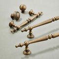 French Brass Vintage Cabinet Handle Antique Copper Clothing Drawer Bar Pull Luxury Furniture Konb Handles Adjustable for Kitchen