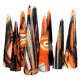 Hot Sale Natural Crystal Raw Stone Black Red Silk Agate Tower Crystal Crafts Decoration Gifts