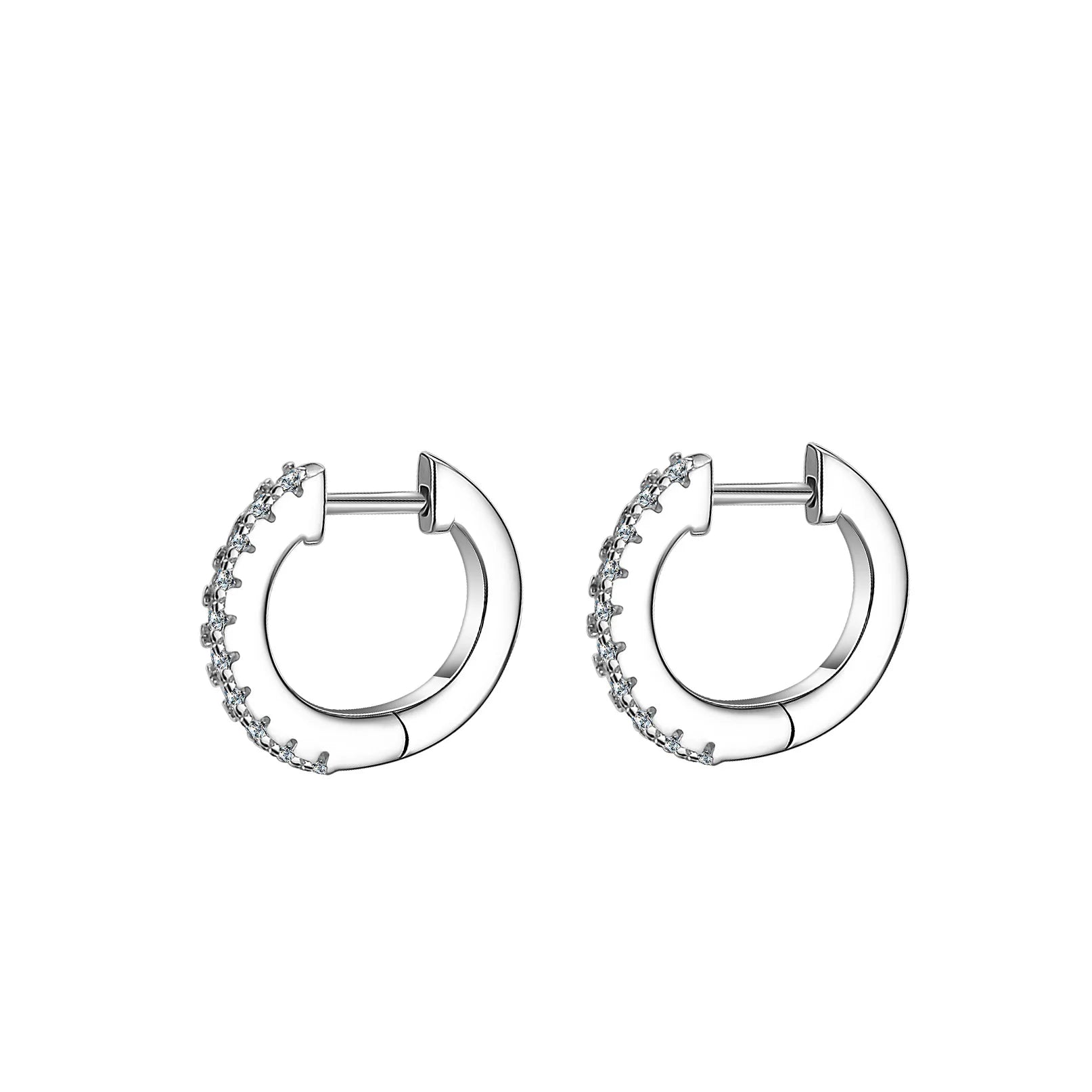 Factory Wholesale Small Wholesale 925 Sterling Silver Jewelry Hoop Moissanite Earrings for Women Men