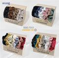Luxury 100% Pure Mulberry Silk Scrunchies with Elastic Band 19MM Silk Satin Hair Ties Scrunchies for Women Girls Hair Ties