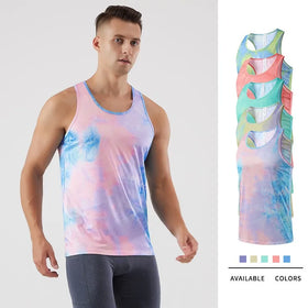 Sports Quick Dry Fitness Training Lightweight Breathable Digital Printed Sleeveless Unisex tank Top Vest
