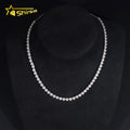 Fine Jewelry Ladies Necklace Men Women 925 Silver 4.4MM Width Moissanite Tennis Necklace Custom Hip Hop Iced Out Necklaces