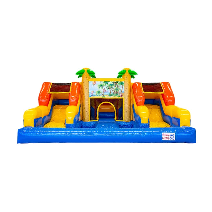 Commercial Factory-Priced Inflatable Bouncer with Water Box Slide Jumper Bouncy Castle Bounce House Combo with Pool
