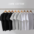 Private Label 300gsm 235gsm Solid 100% Cotton Knitted Oversized Unisex T-Shirt Blank