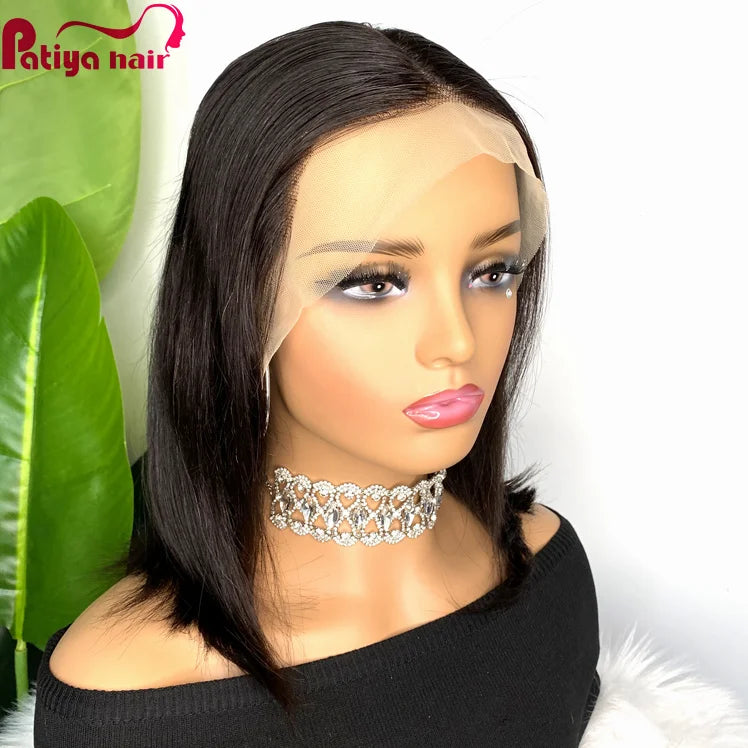 Guangzhou Hair Vendor 13*4 13*6 4*4 5*5 Lace Bone Straight Short Bob Wig Raw Unprocessed Glueless Brazilian Human Hair Wigs Bob