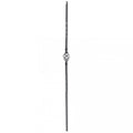Modern Indoor Wrought Iron Baluster Single Basket Stair Railing Decorative Stair Parts Lifetime Warranty Customizable Height