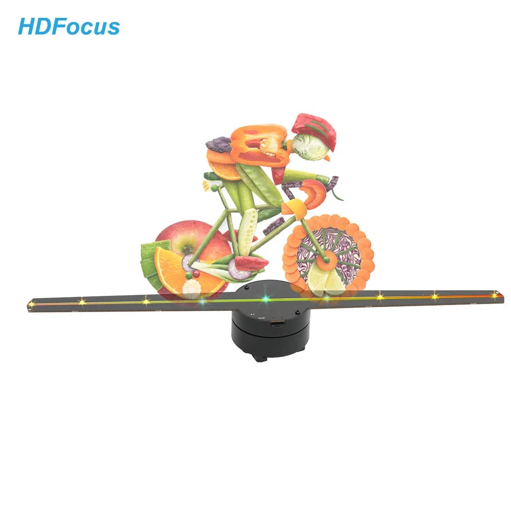 Advertising Equipment 3D Led Fan 42Cm Led Fan 3D Hologram Display