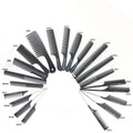 21 Styles Professional Heat Resistant Salon Black Plastic Fashionable Pin Tail Antistatic Comb Parting Combs Hair Cutting