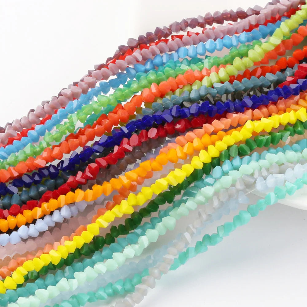 JC Crystal 2mm-6mm Triangle Shapes Faceted Crystal Beads for Jewelry Making  Wholesale Glass Beads Manufacturers