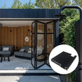 Panoramic Aluminum Glass Folding Door Profiles Panoramic Folding Blinds Suitable for the Garden Balcony of a Villa