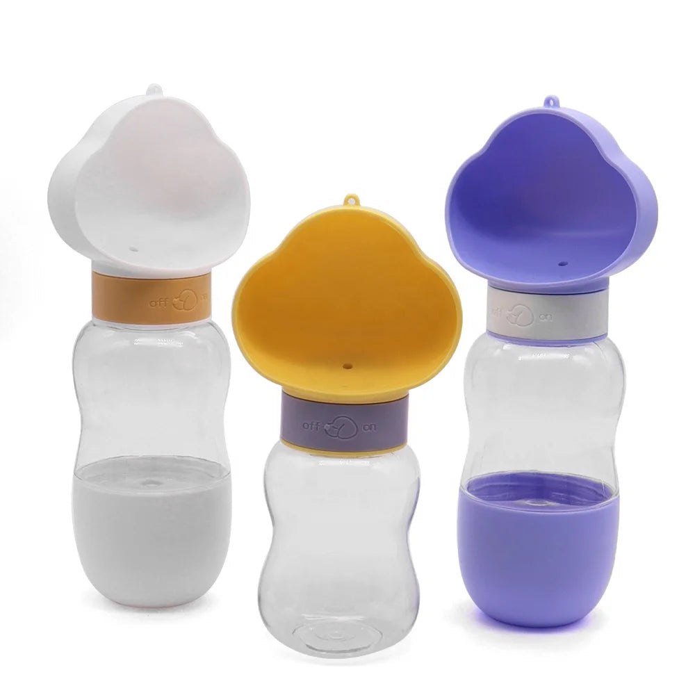 Dog Water Bottle Convenient Dog Leak Proof Puppy Water Bowl Pet Water Bottle with Dog Food Container Walking Hiking Travel